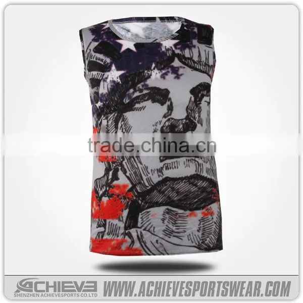 Custom Design Cheap Price Gym Singlet photo-4