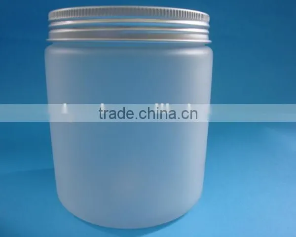 500ml PET Forsted Cosmetic Jar With Aluminium Cap, photo-2