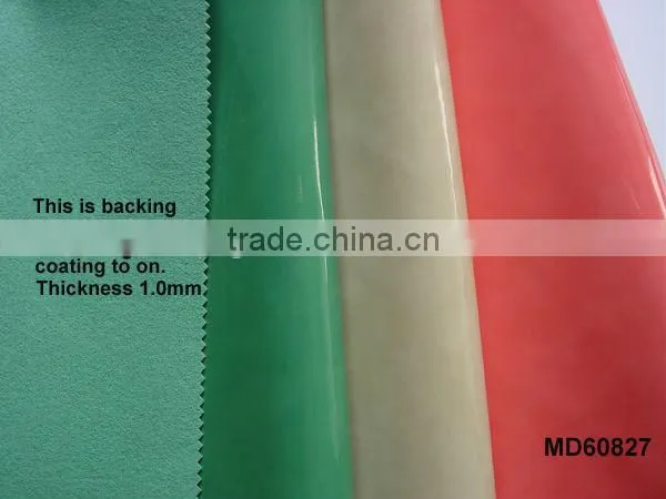 100% Faux pu Leather With Fluorescent Effect on Skin for Shoes & Bags