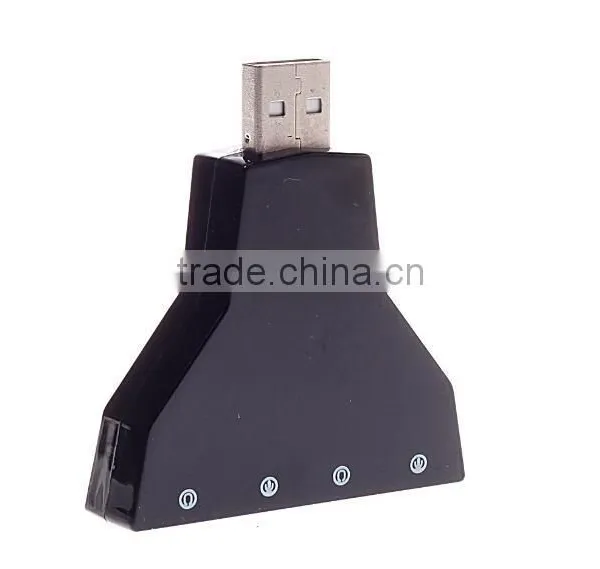 USB to 3D External Sound Card Audio Adapter Virtual 7.1 Channel CH Sound Mic Speaker Double Adaprter photo-5
