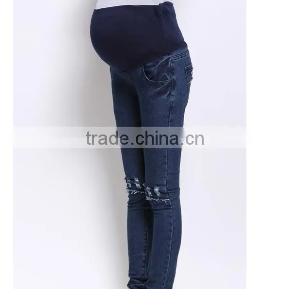 D82516f 2016 Women Pencil Jean Pants Spring Latest Maternity Denim Pants photo-3