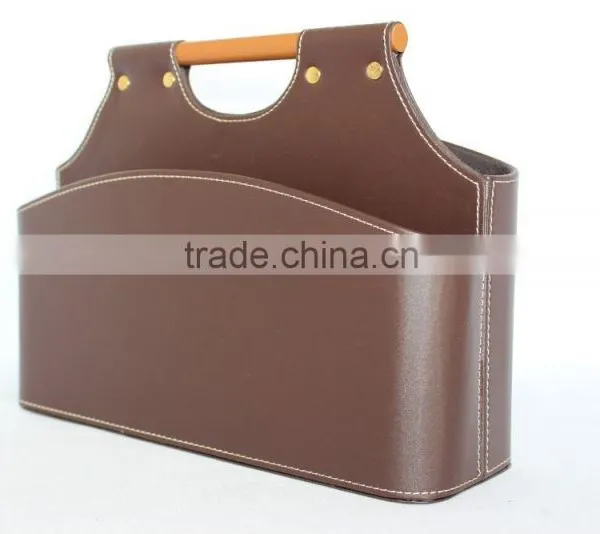 Faux Leather Storage Baskets for Sundries/ Decorative Cardboard Storage Basket photo-4