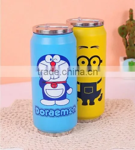 Wholesale Stainless Steel Vacuum Flask Zip-top Bottle With Straw photo-2