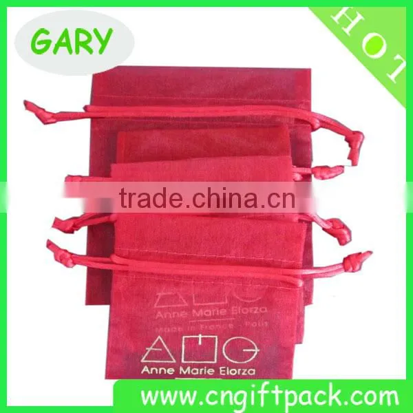 12x16cm China Organza Bags With Logo Ribbon photo-6
