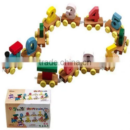 2015 HOT SALE High Quality Wooden Train Toy With Promotions