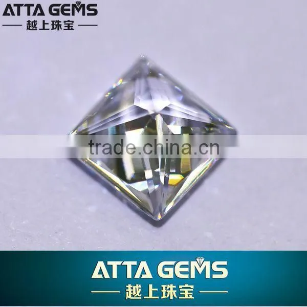 AAAAA Princess Cut 6*6m 1 Carat Cubic Zirconia photo-2