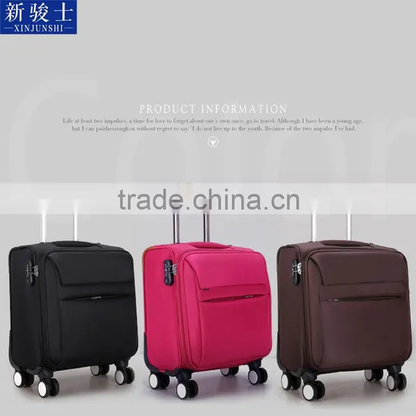 Spinner Caster PA Nylon Suitcase Material Spinner Soft Luggage With Cup Holder photo-4