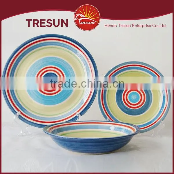 Hot Design Chape Handpainted 18pcs Dinnerset/dinner Ware/tableware Made in China