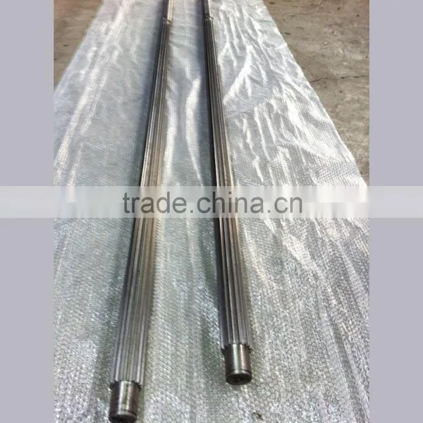 Machine Maintance 40Cr Spline Shafts OEM Customized Circular Runout 0.01