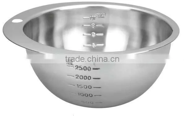Stainless Steel Measuring Bowl