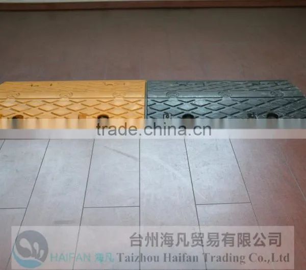 500*320*40mm Rubber Speed Bump Used in Intersection/durable Reflective Speed Bump for Crossroads/protable Speed Hump photo-3