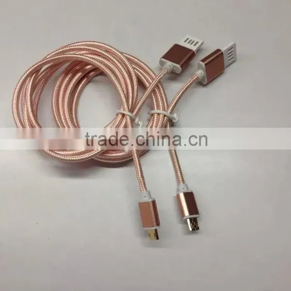 New Style Convenient Gold Plated Usb Cable With Nylon Braided photo-2