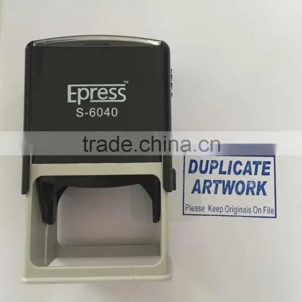 Custom Self Inked Stamp Square Logo Self Inking Rubber Stamps photo-6