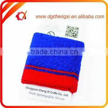 2015 Customized Blue and Red Sports Cotton Wristband &sweatband photo-4