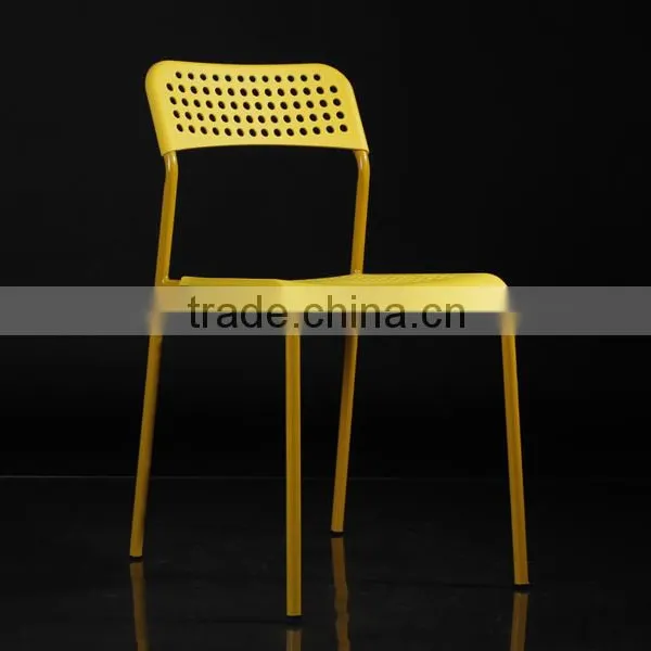 Hot Sale Cheap Restaurant Metal Frame Plastic Chair PM055 photo-5