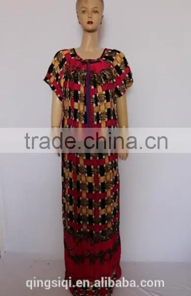 Fashion Short Sleeve Arab Lady Long Gown photo-6