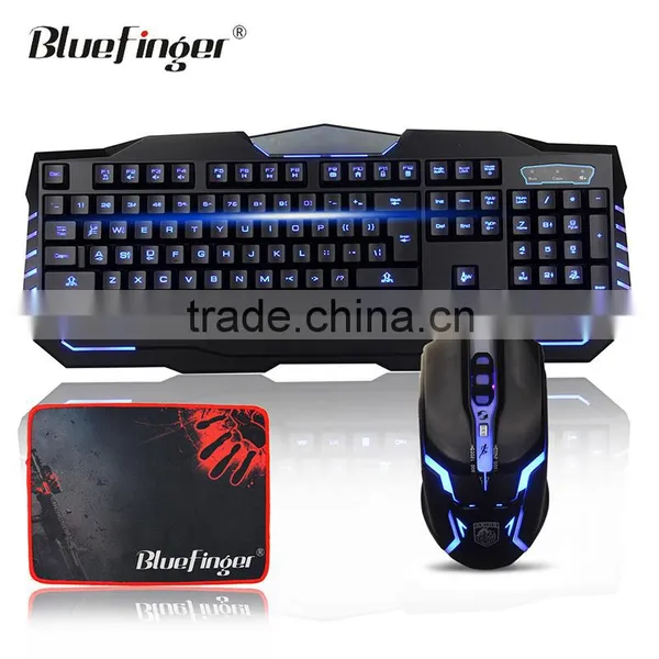 Custom OEM Blue Backlit Computer Keyboard and Mouse Combo photo-6