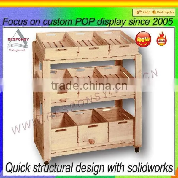 Solid Wood Material Bakery Rack, Bread/ Snacks / Candy Display Stand photo-3
