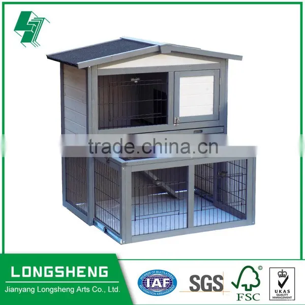 The Cage Can Pull Wooden Rabbit Cage
