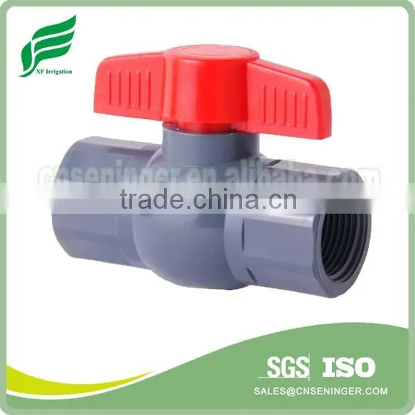 Level and Butterfly Handle PVC Ball Valve