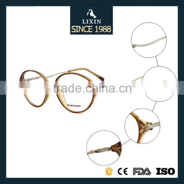 Super Light Street Fashion Acetate Reading Glasses Light Brown Acetate SM511 photo-4