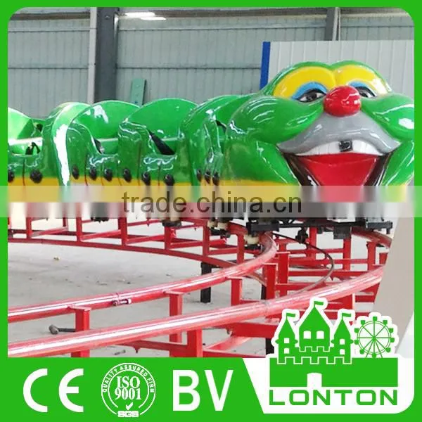 Used Roller Coaster Rides For Sale In China Children Caterpillar Train With Track photo-5