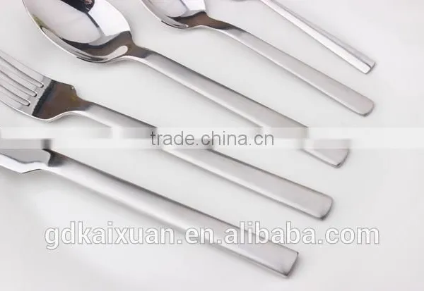 Simple Design Stainless Steel Spoon Fork Knife Set Cutlery KX-S168 photo-4