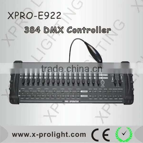 Stage lighting DMX controller, 384 DMX computer lighting controller