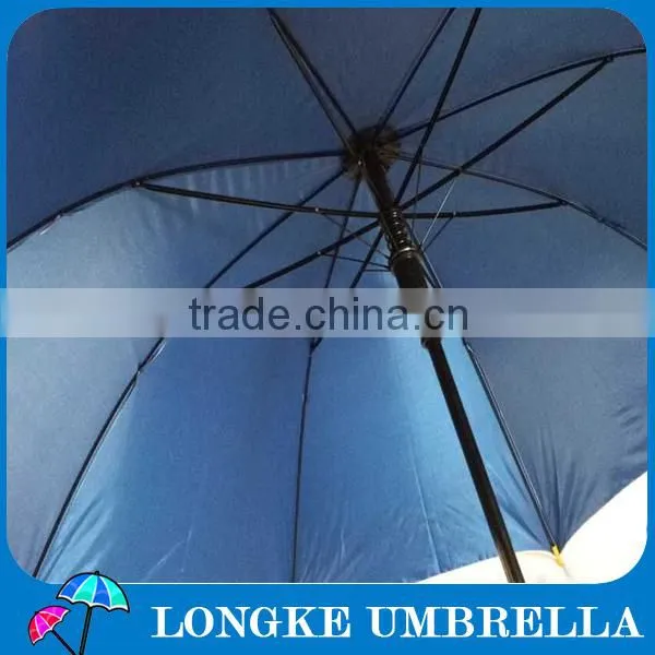 8 Panels Two Colors Auto Open Golf Umbrella photo-2