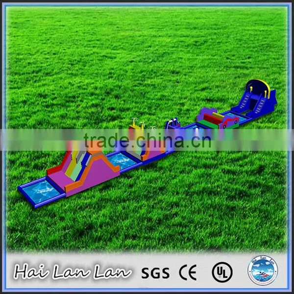 2016 New Design Giant Inflatable Obstacle Course With Water Pool Combo photo-6