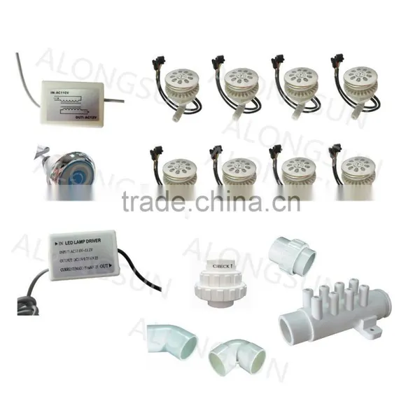 Bath Crock Spa Tub LED Chromotherapy Massage Air Jet Kit