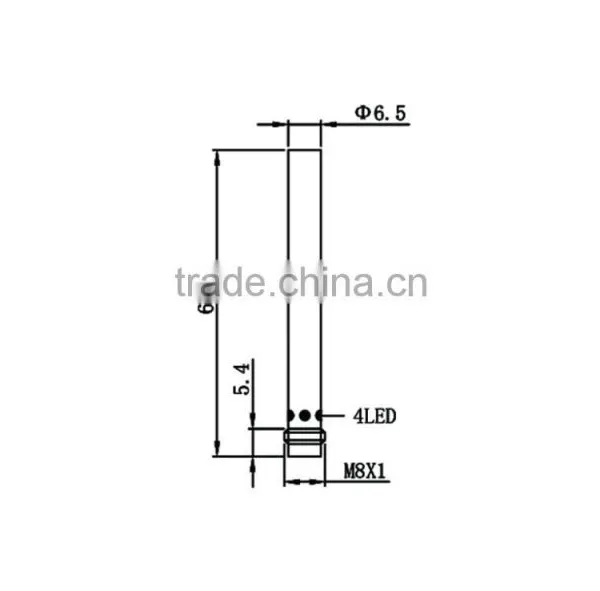 D6.5 Plug Series Flush Standard Inductive Proximity Sensor photo-2