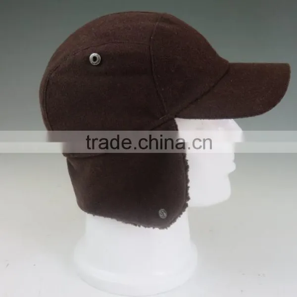 Winter Baseball Cap With Fleece and Ear Muff photo-3