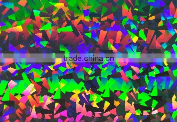 BOPP /PET Sliver Self Adhesive Holographic Lamination Film photo-3