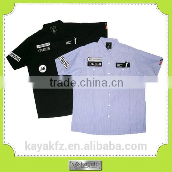 Custom Men's Blank Whosale Cotton Work Shirt Uniform photo-5