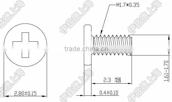 M1.7x2.3 M1.7*2.3 Screw photo-4