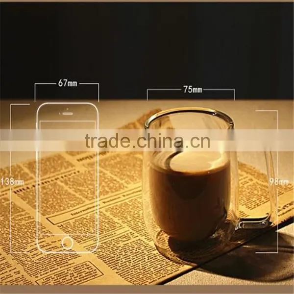 LOGO Custom Glassware Manufacturer Borosilicate Glass Tea Cup Double Wall Glass Cup photo-6