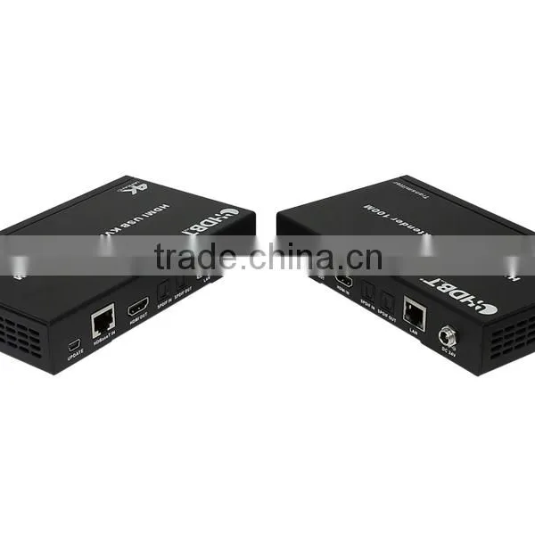 Factory Price KVM Extender, HDMI USB KVM Extender Over Cat5e/Cat6 (HDBaseT), 100m photo-2