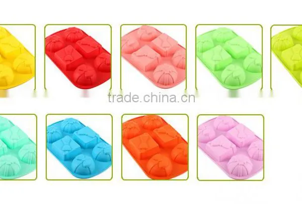 6 Cavities Chirstmas Silicone Cake Mold photo-6