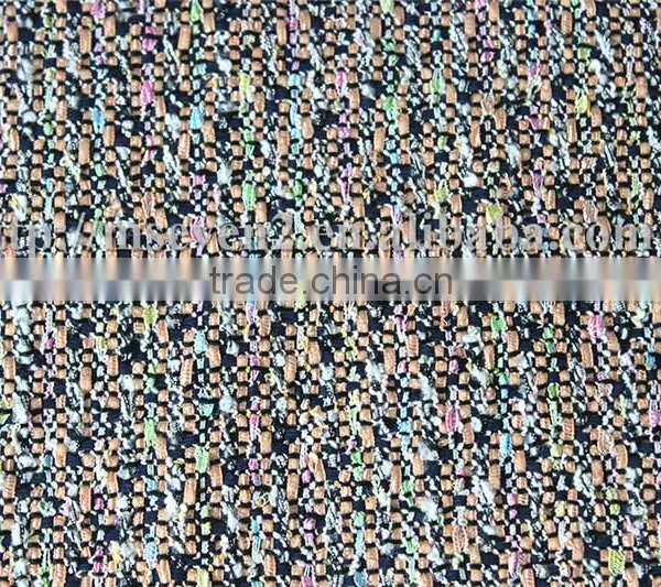 Houndstooth Polyester Viscose Wool Fabric, 100% Wool Tweed Fabric for Formal Wear photo-2