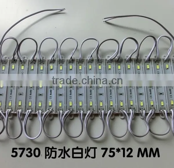 Flexible Led Light Led Downlight Module Super Bright 5730LED Module 3 LEDS Waterproof IP67 SMD Modules White Light photo-2