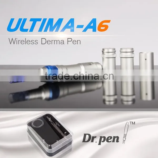 Rechargeable Electric Microneedle Derma Roller Pen Needle Two Working Model Dr.pen A6 photo-3
