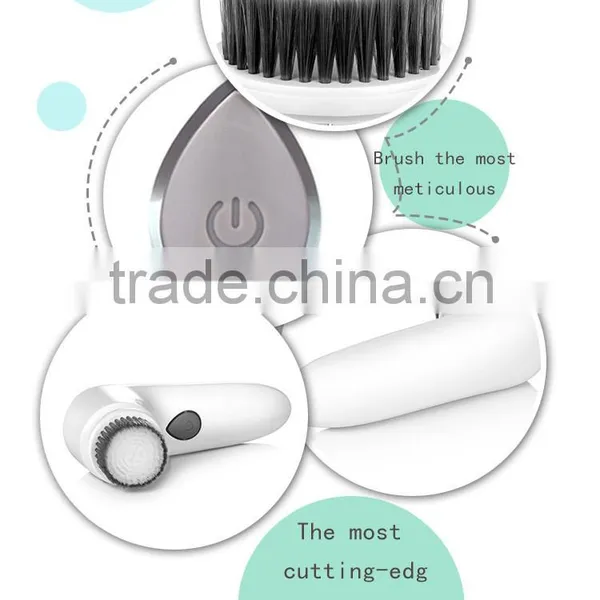 2016 Latest Good Price Electrical Ultrasonic Vibrating Deep Cleaning Rapid Charging Waterproof Facial Brush photo-2
