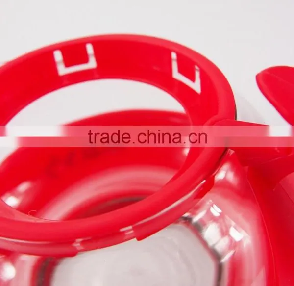 Cheap Red Glass Teapot Sets With 4 Cups and Plastic Holder photo-4