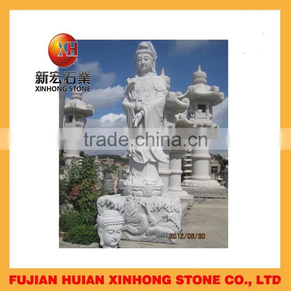 Hand Carved Sitting Life Size Buddha Statue for Garden Decoration photo-3
