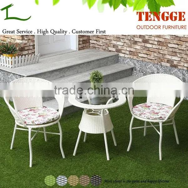 TG-8070 3 Pieces Outdoor Furniture Rattan Cheap Cafe Tables and Chairs photo-4