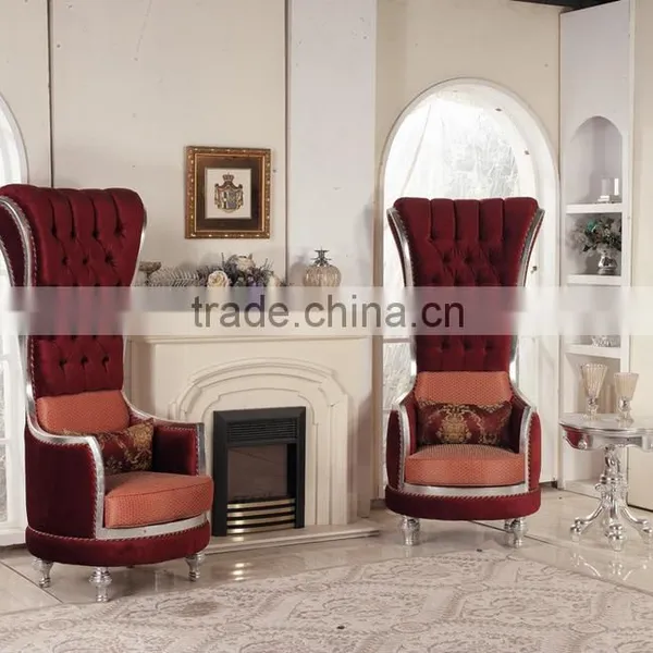 BISINI Fashionable Living Room Set, European Style Queen Throne Sofa Chair, Classic and Royal High Back Chair (BF01-X1196) photo-2