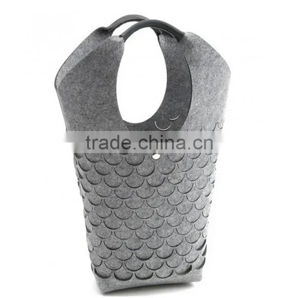 OEM Felt Laundry Bag ,standable Hot Sale Felt Laundry Handbags photo-3