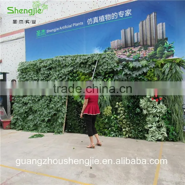 SJLJ013321 Artificial Grass Wall / Plastic Green Wall / Fake Plant Wall for Wall Decoration photo-2