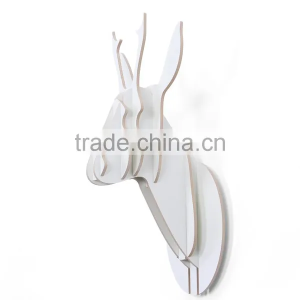 Indoor Wall Mounted Wooden Little Deer Head Decoration photo-6